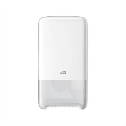 Tork Twin Mid-Size Toilet Roll Dispenser White