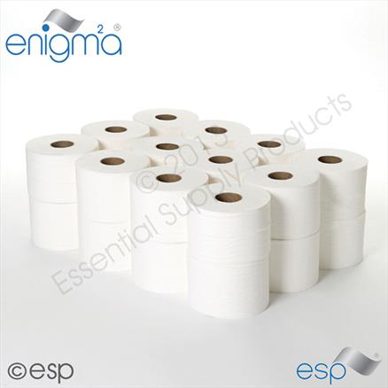 2 Ply White Micro Toilet Roll